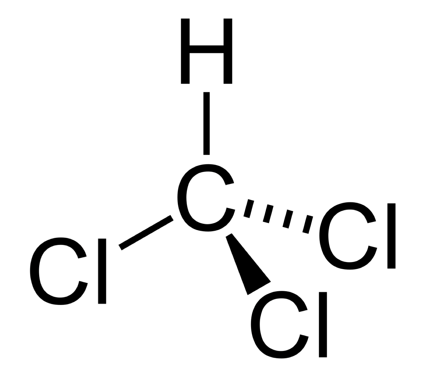ساختار شیمیایی کلروفرم (Chloroform)