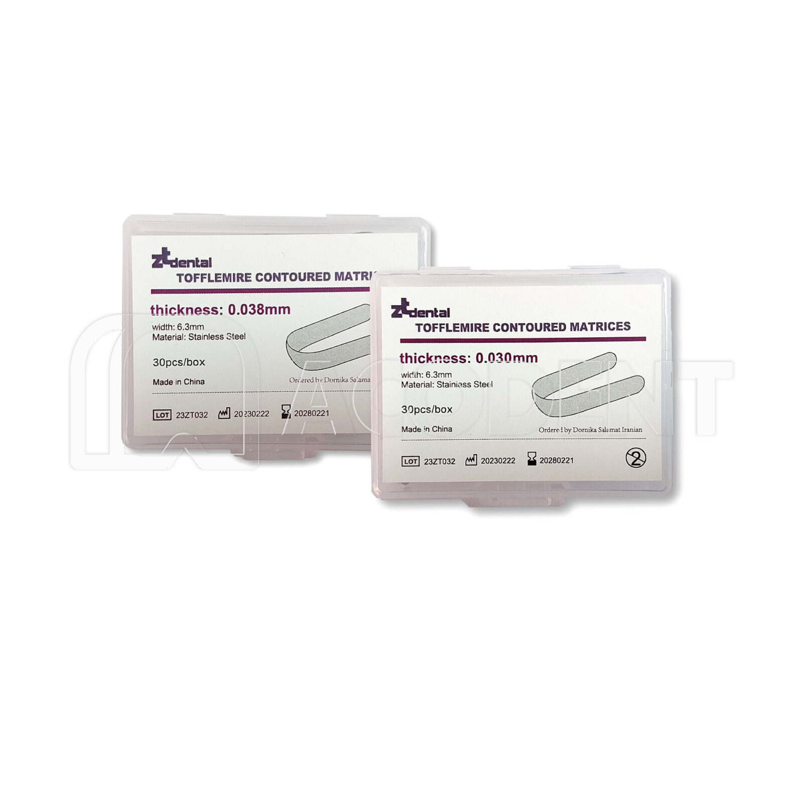 نوار ماتریکس تافل مایر کانتور Zt Dental
